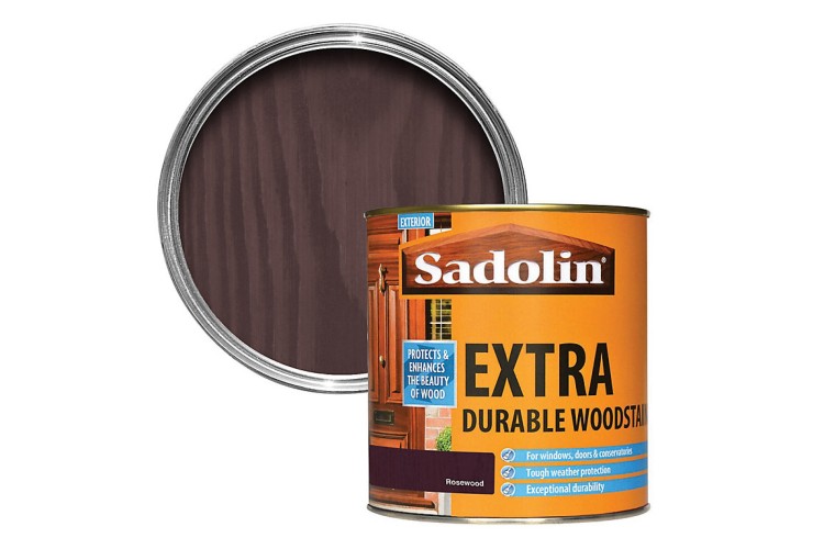 Sadolin  Extra Durable Woodstain 1L Rosewood