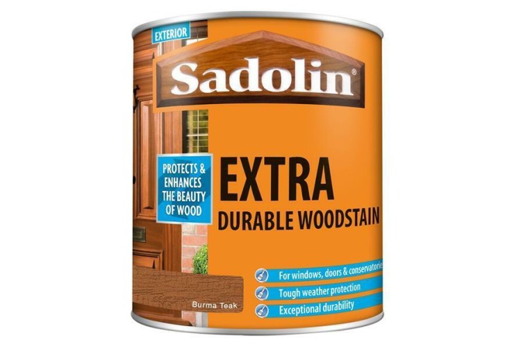 Sadolin Extra Durable Woodstain 1L Burma Teak