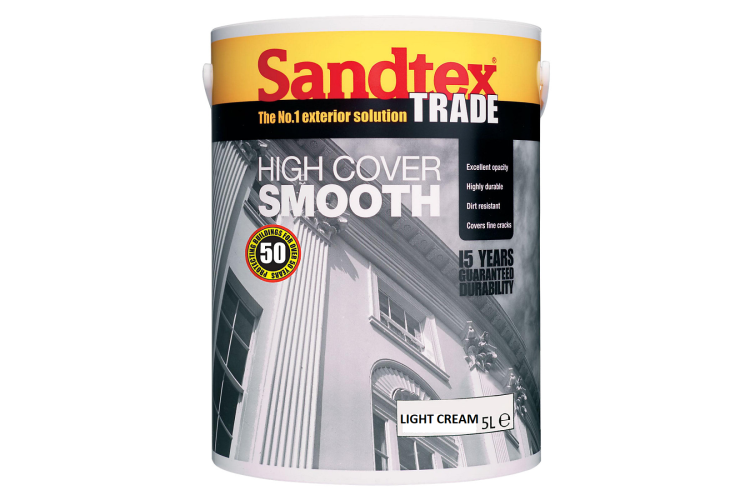 Sandtex  Trade Masonry Paint 5L - Light Cream