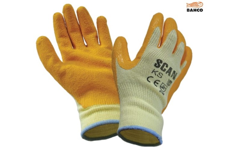 Scan Knit Shell Latex Palm Gloves One Size
