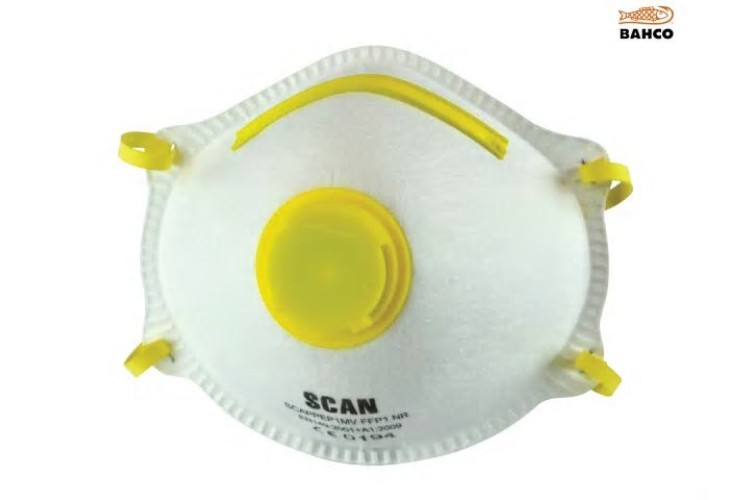 Scan Moulded Disposable Mask Valved Ffp1 Protection (Pack Of 3)