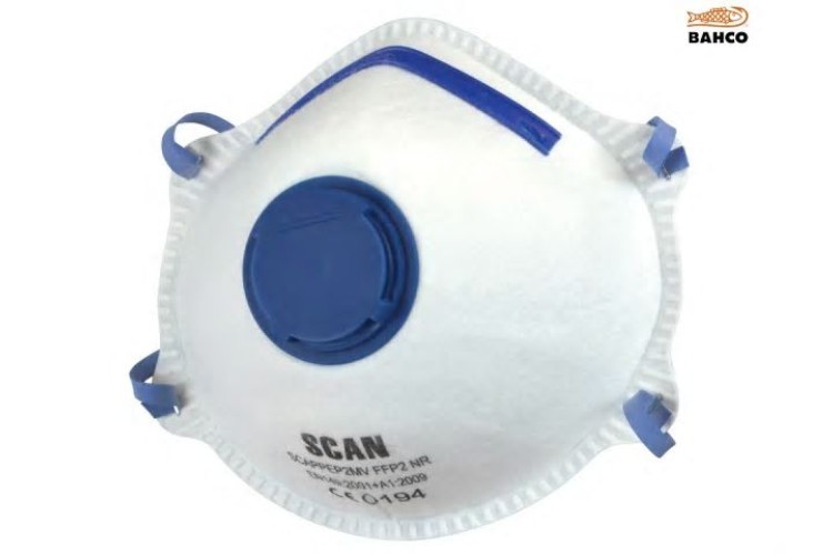 Scan Moulded Disposable Mask Valved Ffp2 Protection (Pack Of 3)