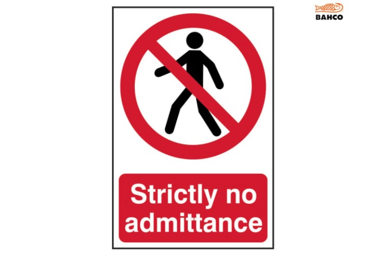 Scan Strictly No Admittance - Pvc 200 X 300Mm