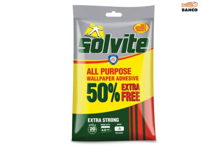Solvite All Purpose Wallpaper Paste Sachet 3 Roll + 50% Free