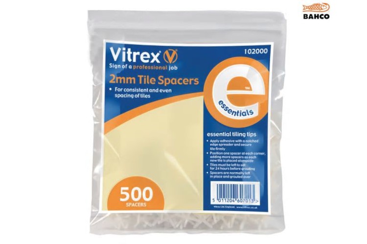 Vitrex Essential Tile Spacers 2Mm Pack Of 500