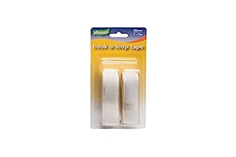 White Hook And Loop Tape 20Mm X