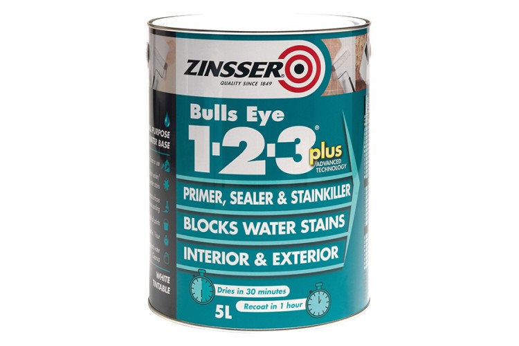 Zinsser 123 Bulls Eye Primer Plus  Sealer Paint 1L