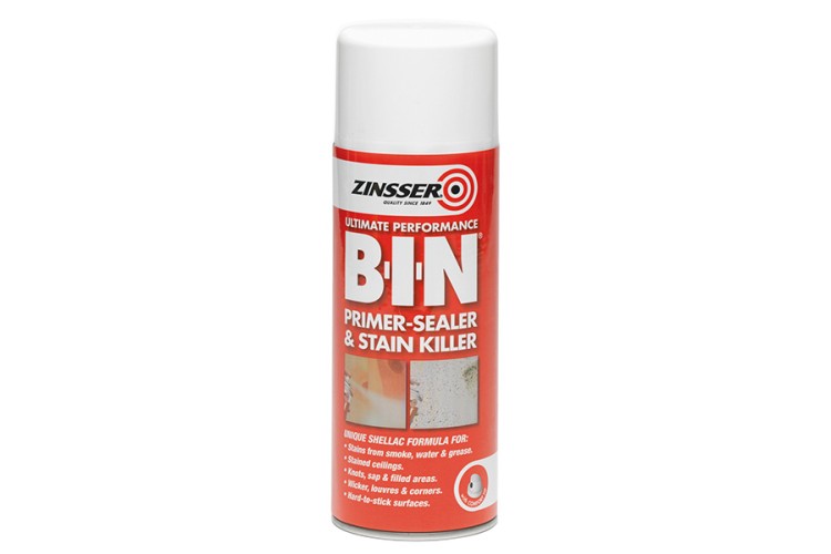 Zinsser B.I.N Primer  Sealer Stain Killer Aerosol 400ml