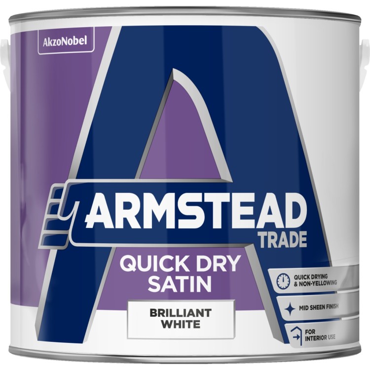 Armstead Trade Quick Dry Satin  Brilliant White 2.5L